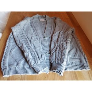 NEW Taylor Swift TTPD The Tortured Poets Department Gray Cardigan M/L MD/LG